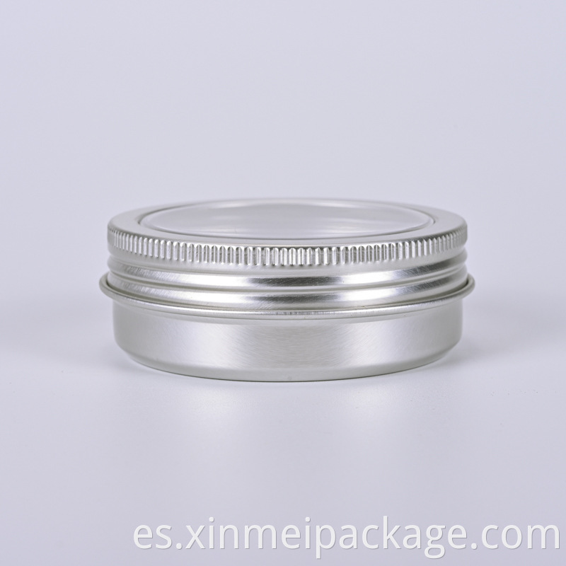 silver 60ml aluminum jar